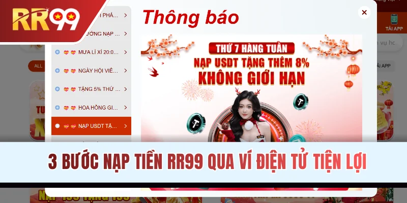 3 bước nạp vốn qua ví điện tử tiện lợi